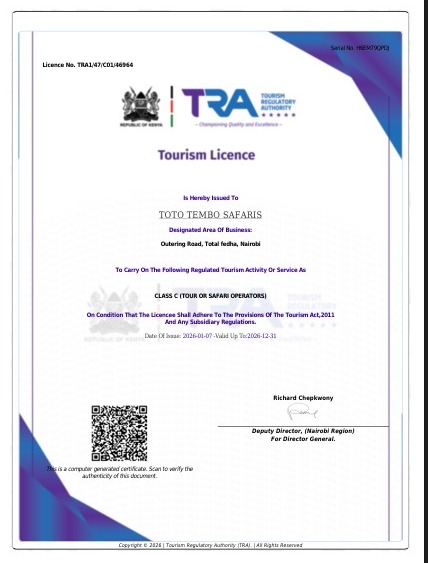 TRA LICENCE